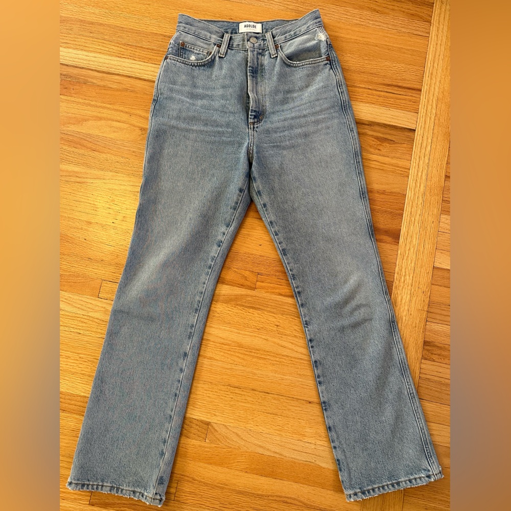 Agolde Blue Flare & Wide Leg Jeans